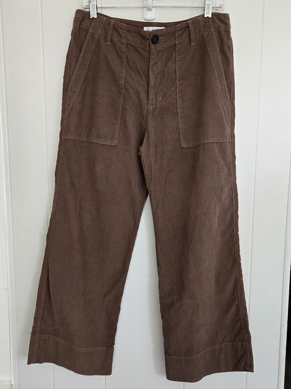 Velvet By GVera Cropped Wide-Leg Corduroy Pants Size 8 - Picture 4 of 13